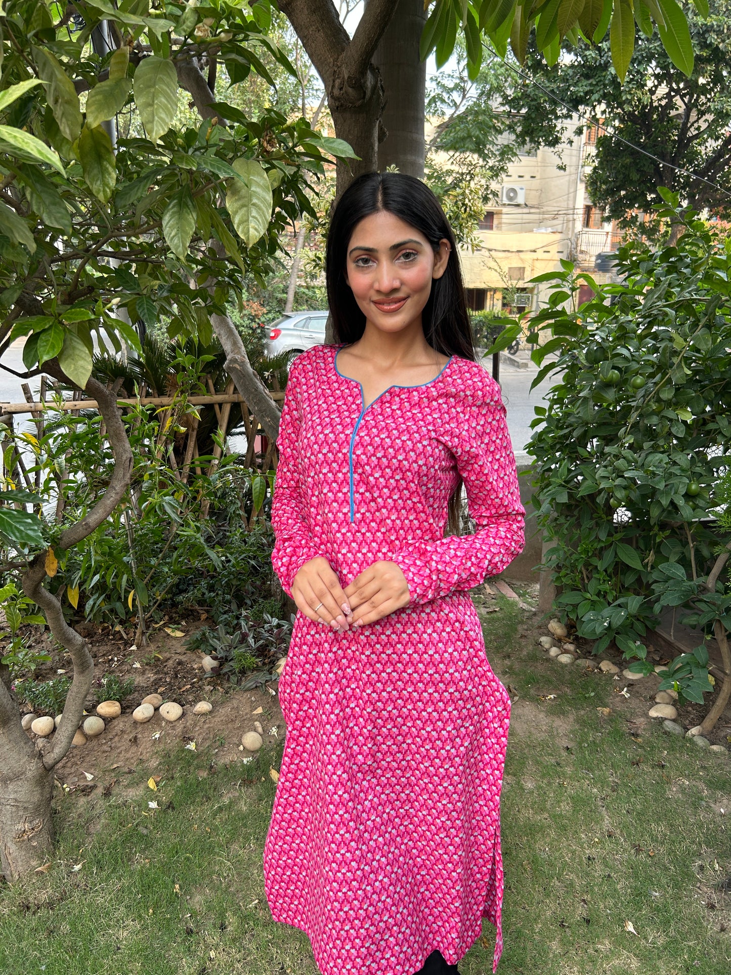 Gulabi printed kurta