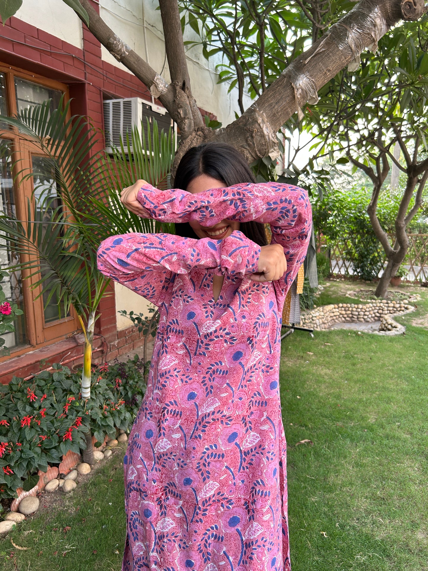 Soft Pink Long Kurta