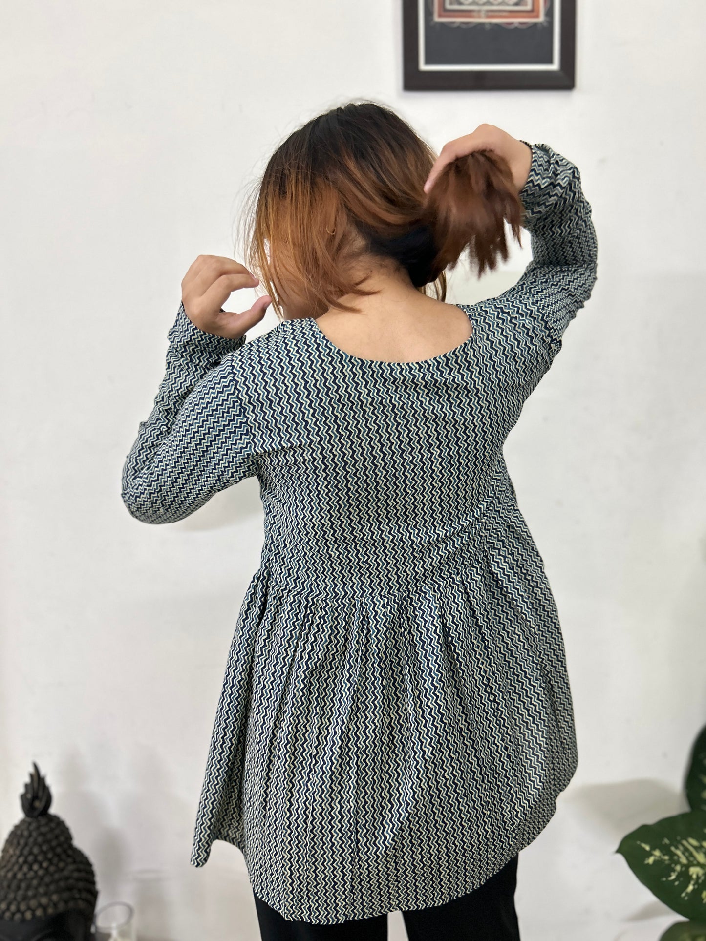 Zig Zag lines Printed Top
