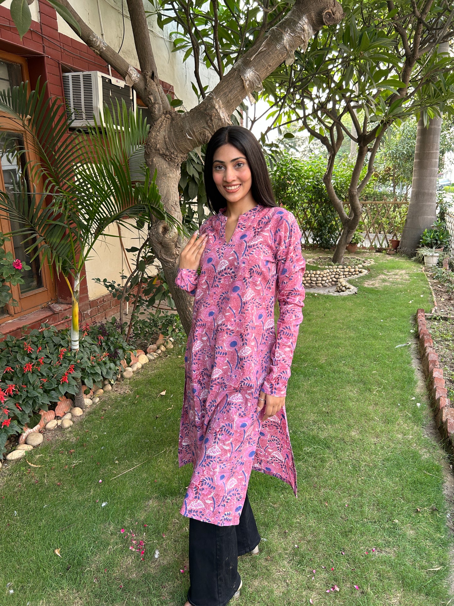 Soft Pink Long Kurta
