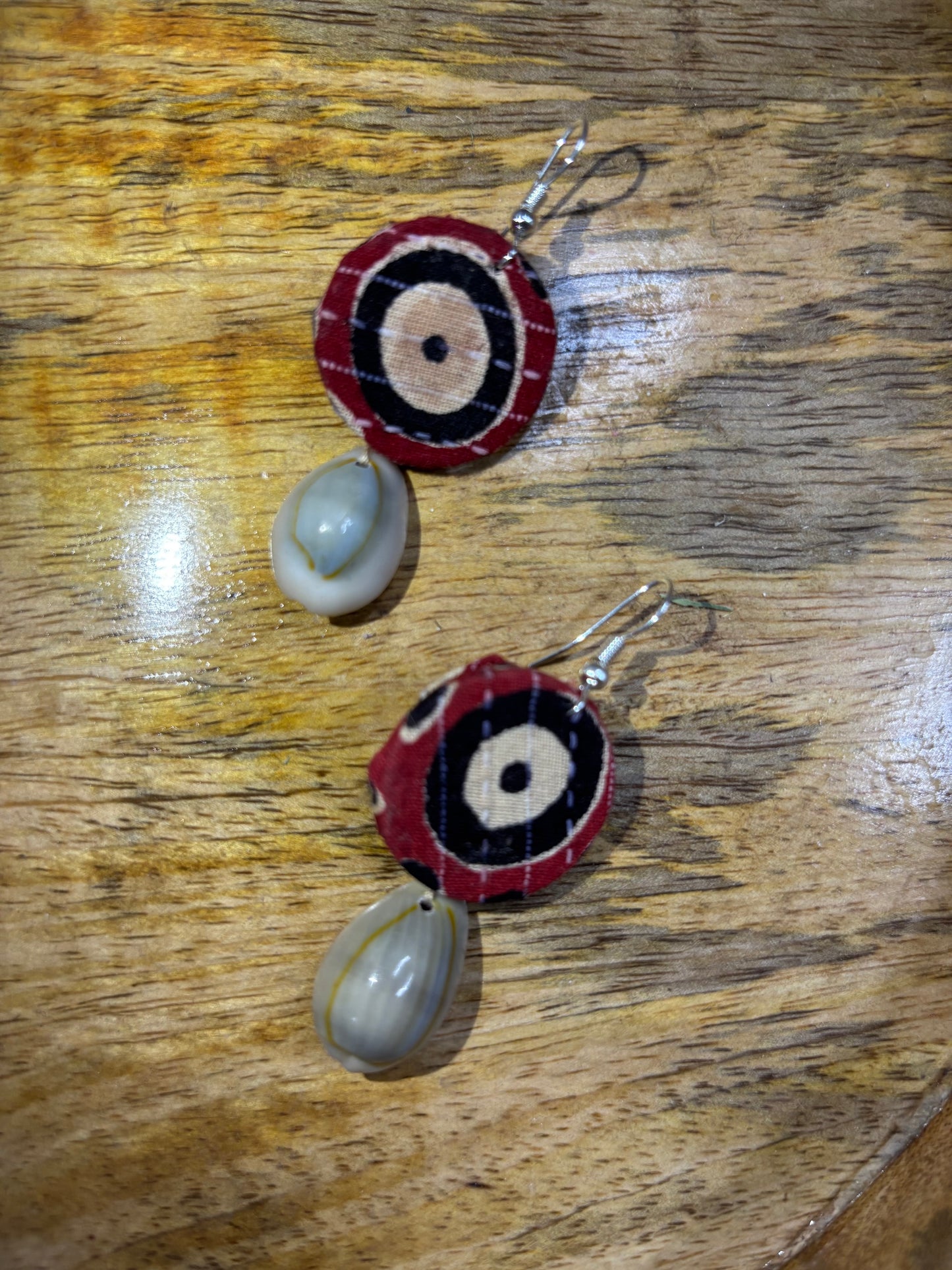 Fabric earrings