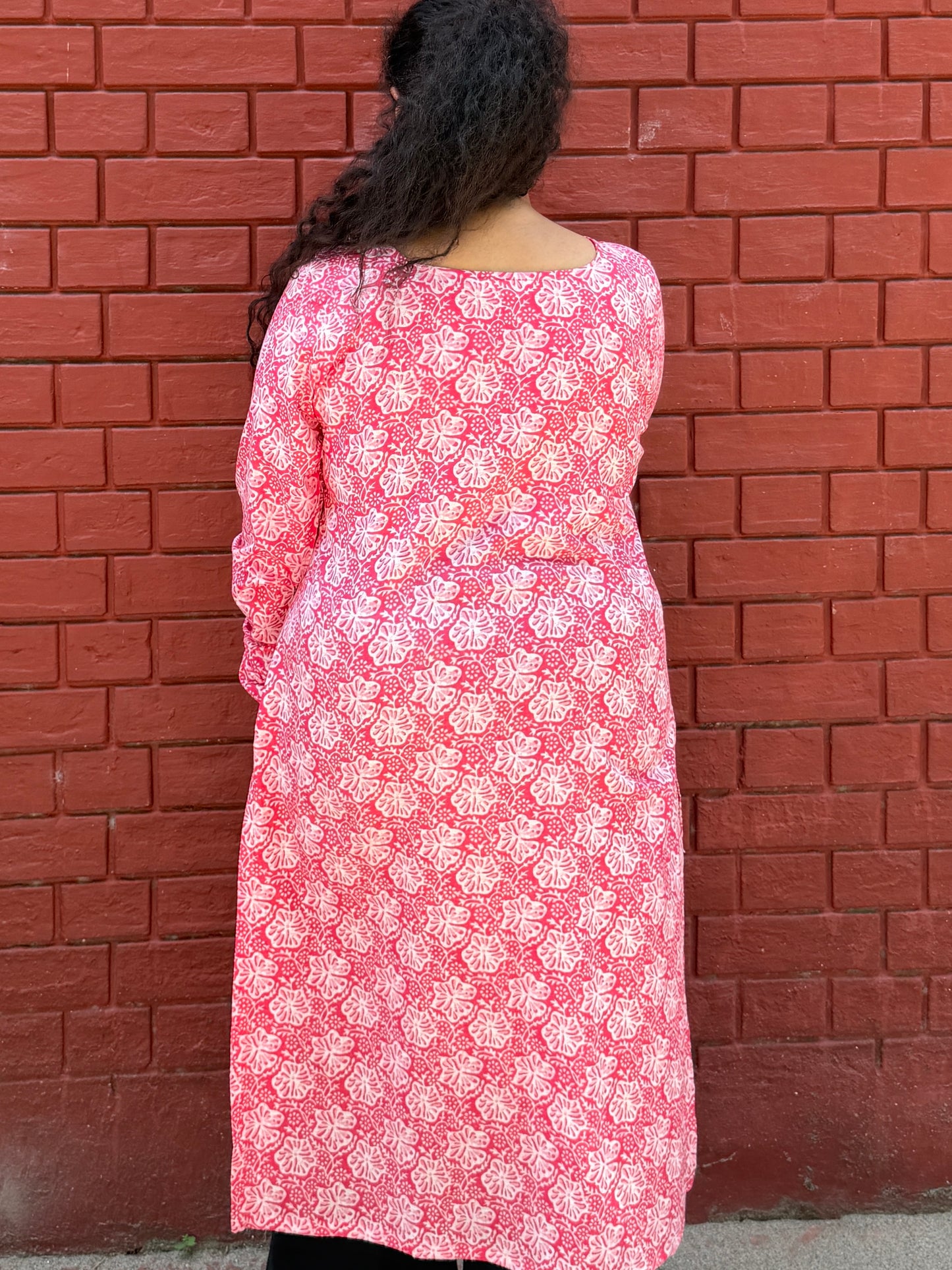 Gulabi Bagh Cotton Kurta