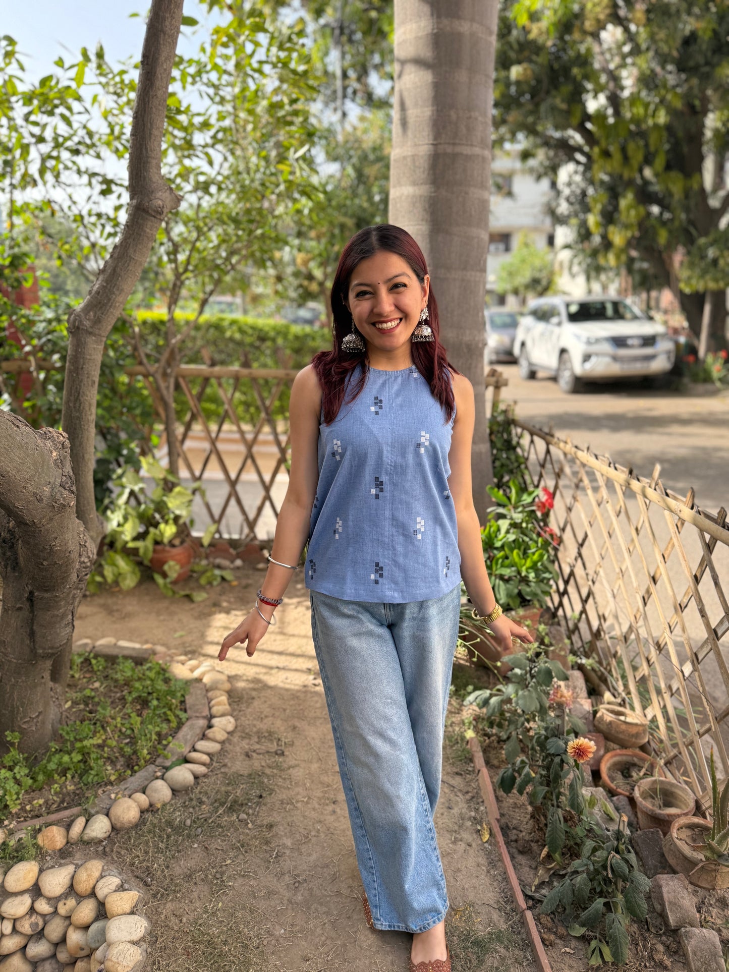 Denim Breeze top
