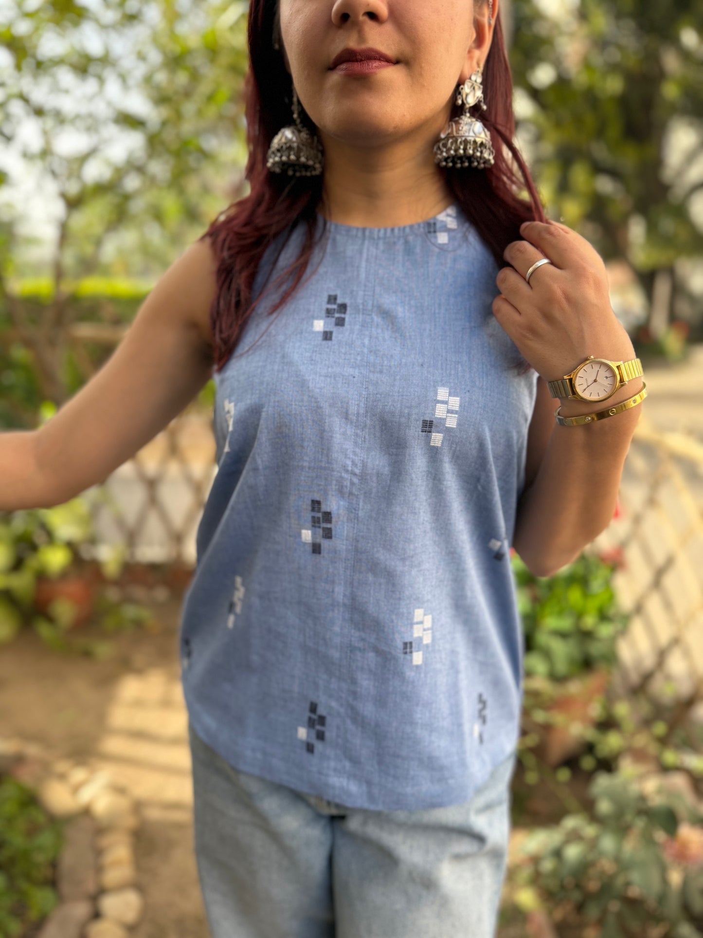 Denim Breeze top