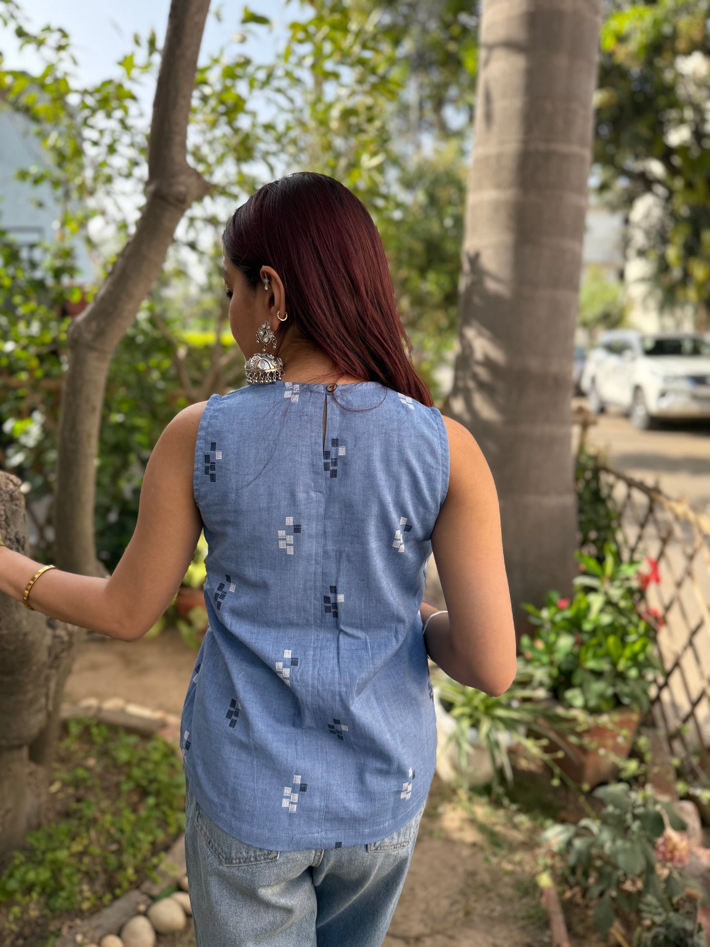 Denim Breeze top