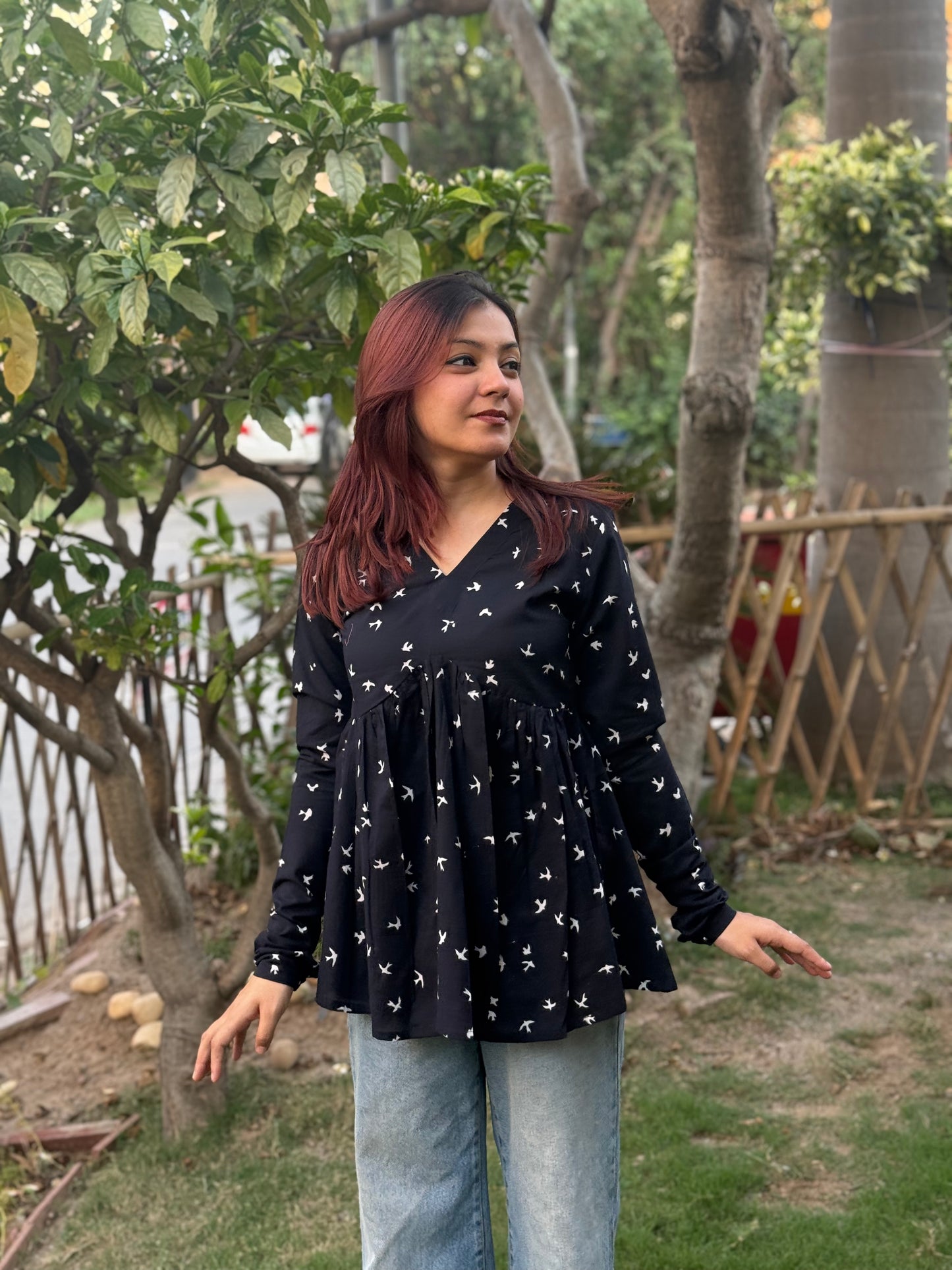 Black Bird Booti Top