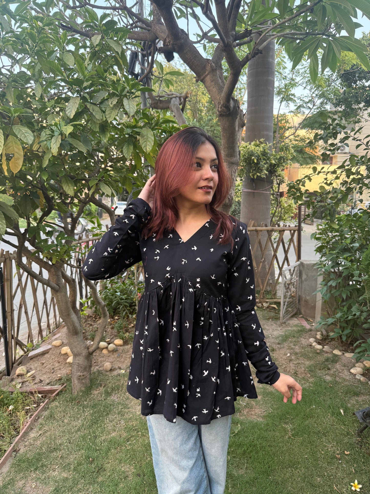 Black Bird Booti Top