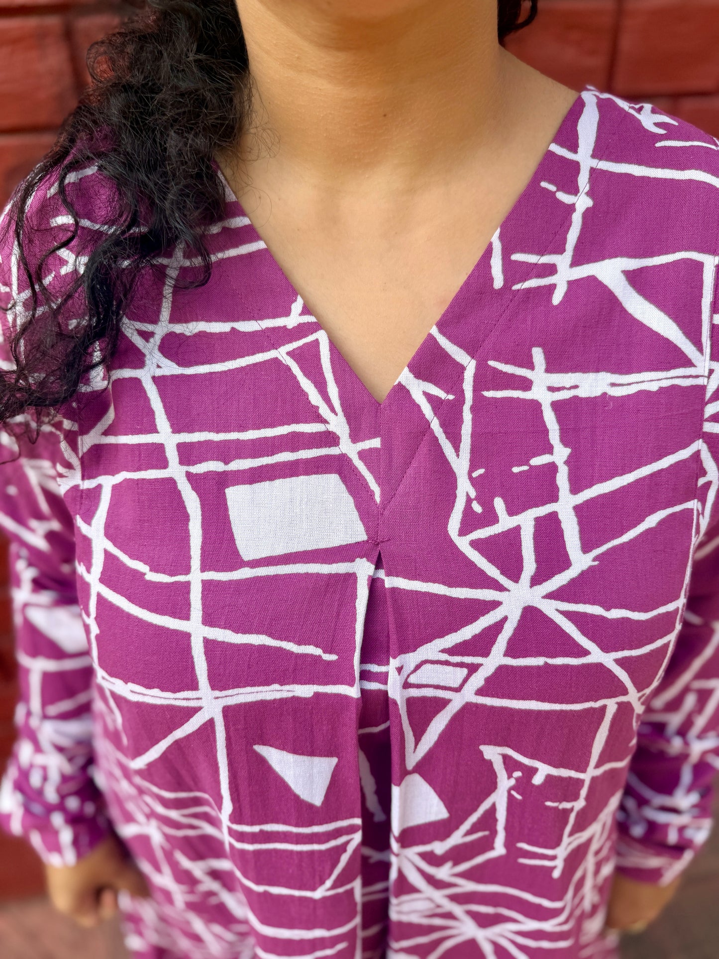 Jamuni Jaal A line kurta