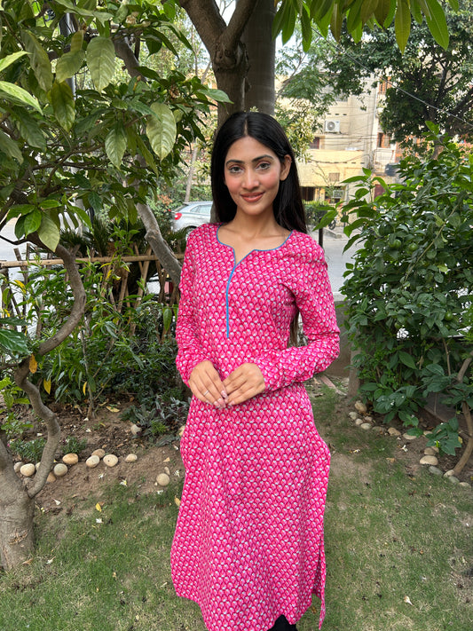 Gulabi printed kurta
