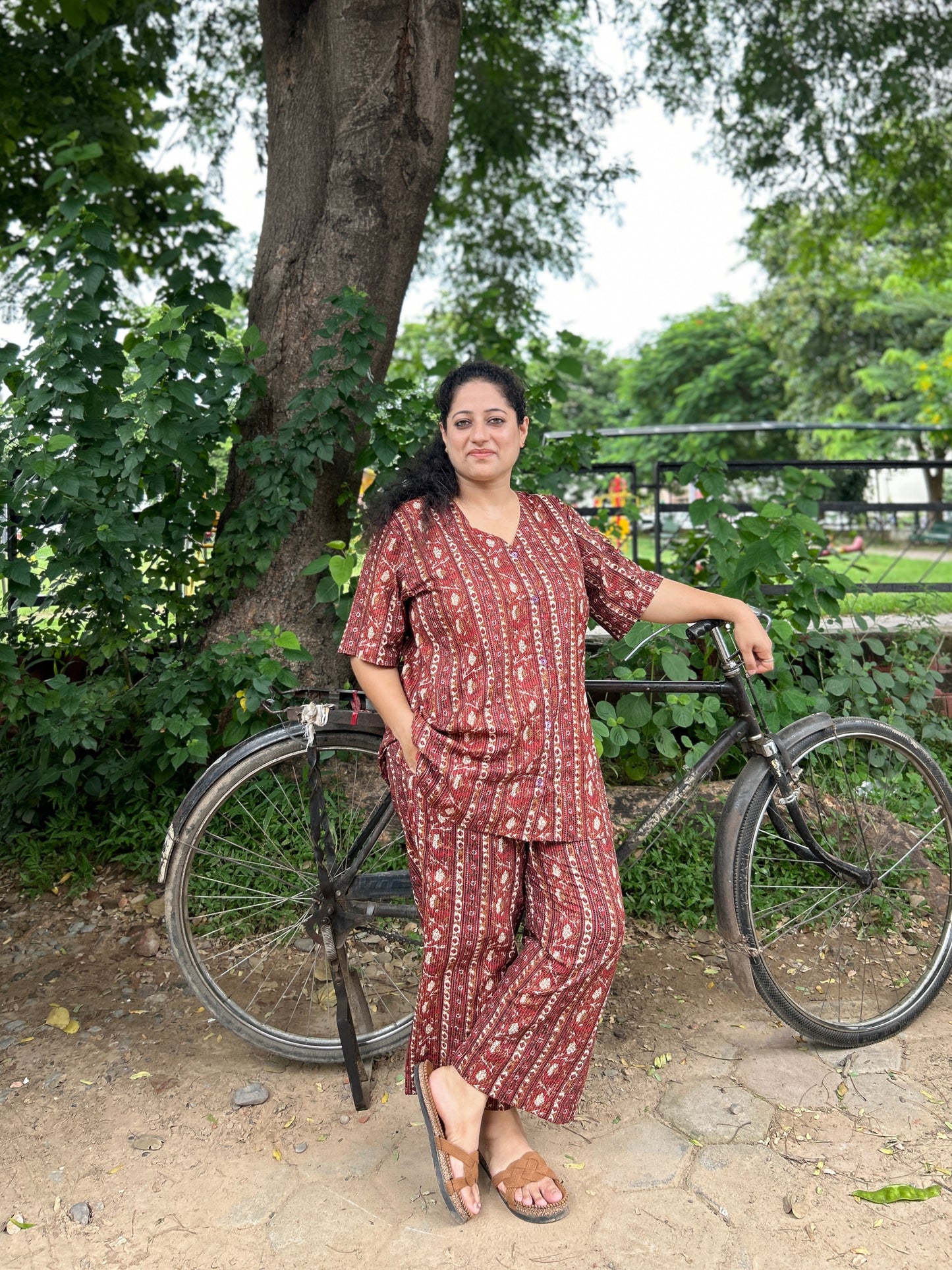 Rust Harmony Printed Co-ord Set
