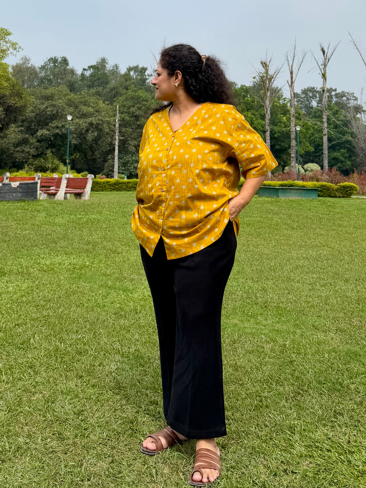 Yellow Butti Anti-Fit Shirt