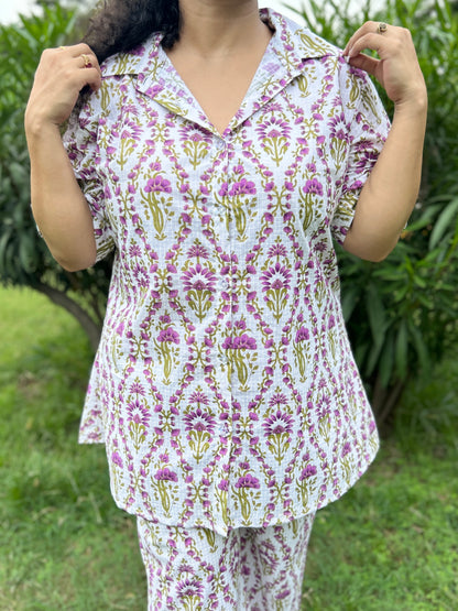 Floral Bliss Cotton Co-ord Set