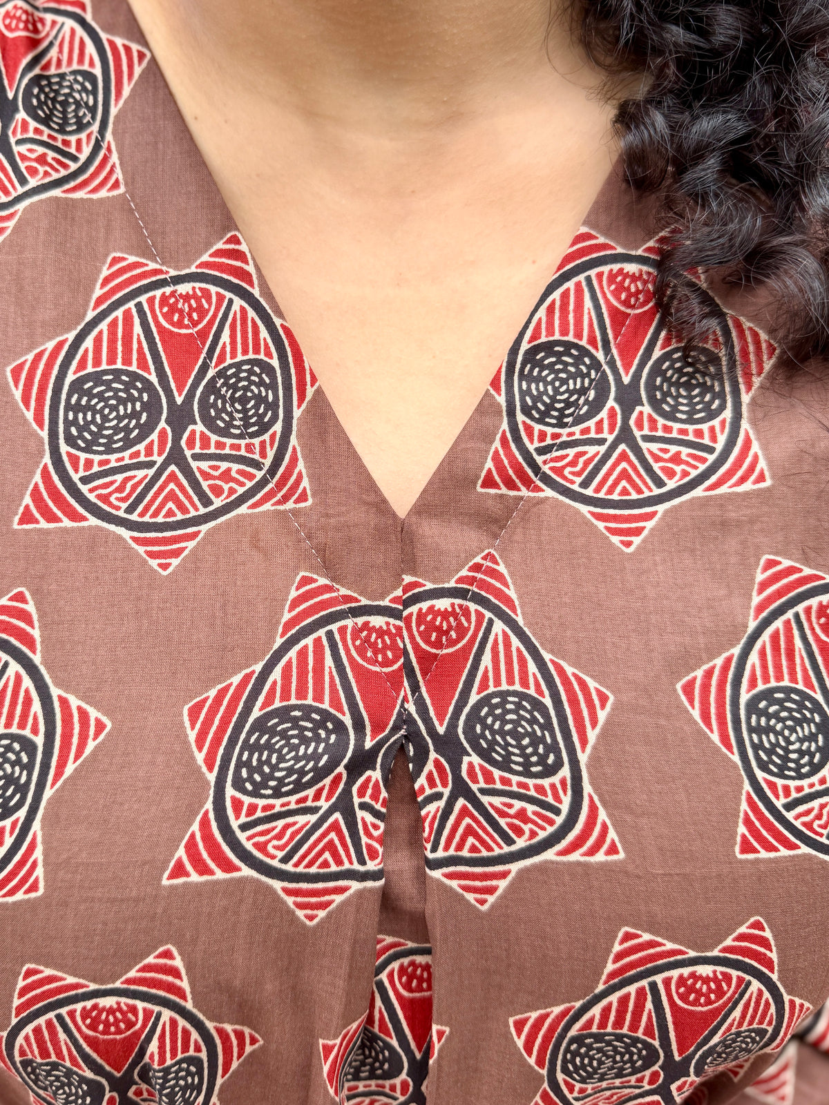Amber Buta A-Line Cotton Kurta
