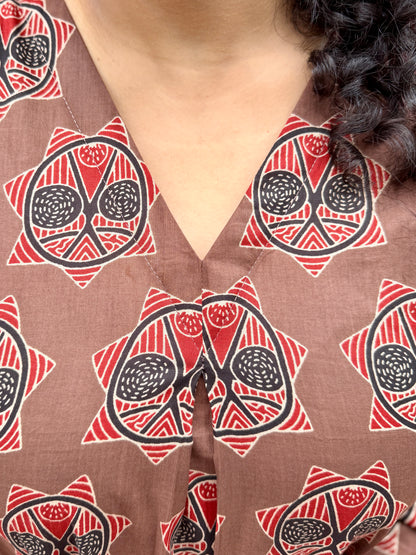 Amber Buta A-Line Cotton Kurta