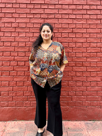 Patch Print shirt ✨