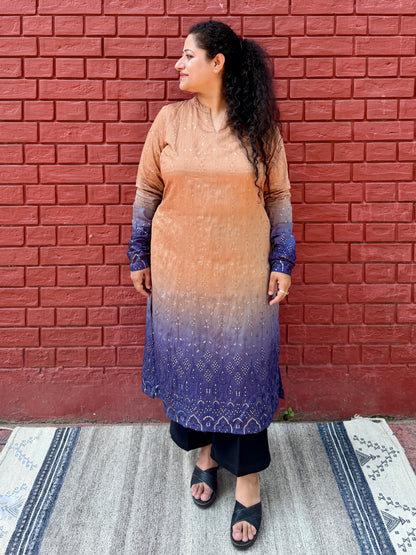 Ombré Neel kurta