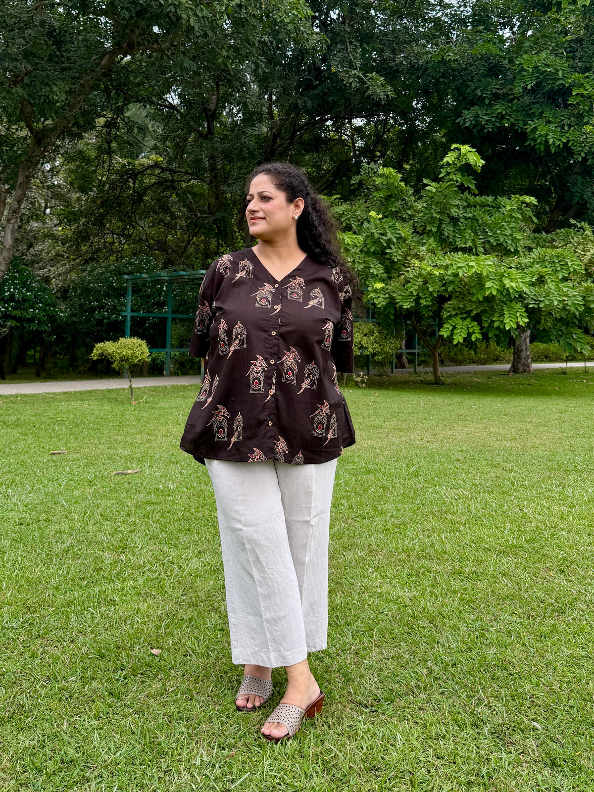 Coffee bird shirt