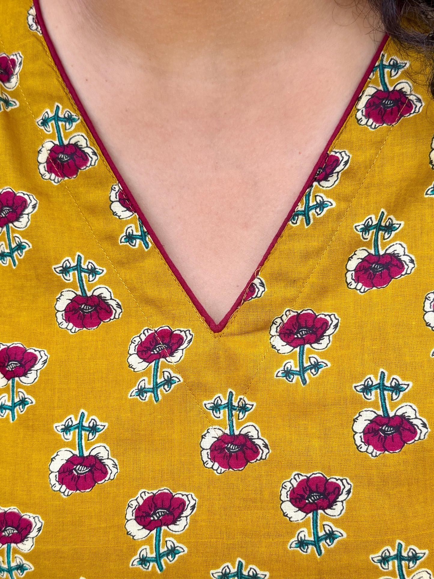 Basanti Phool Kurta