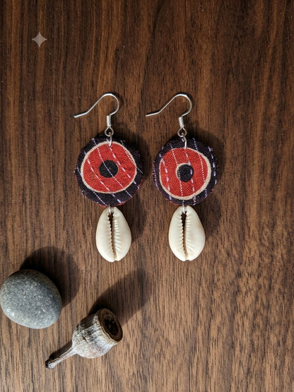 Fabric earrings