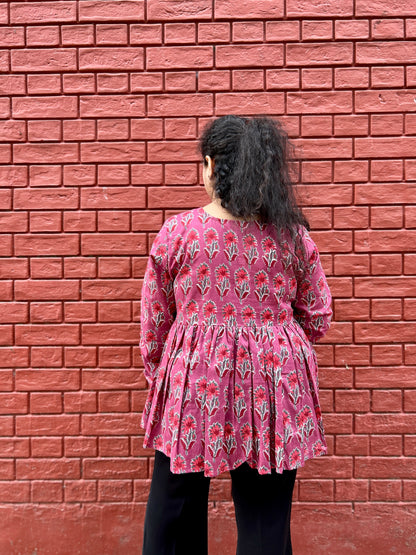 Rani Phool Gather Top ⭐