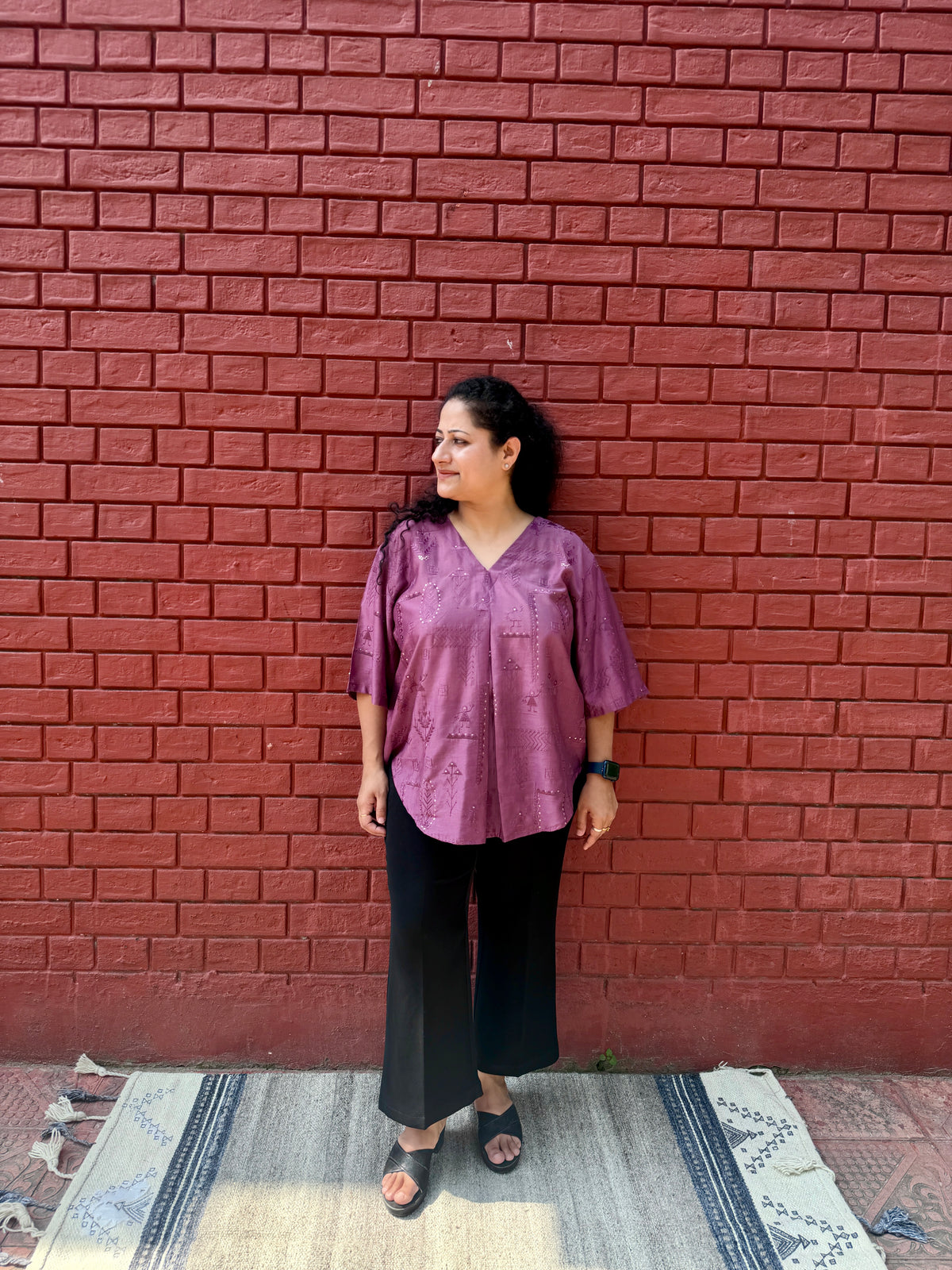 Jamuni embroidered anti fit top