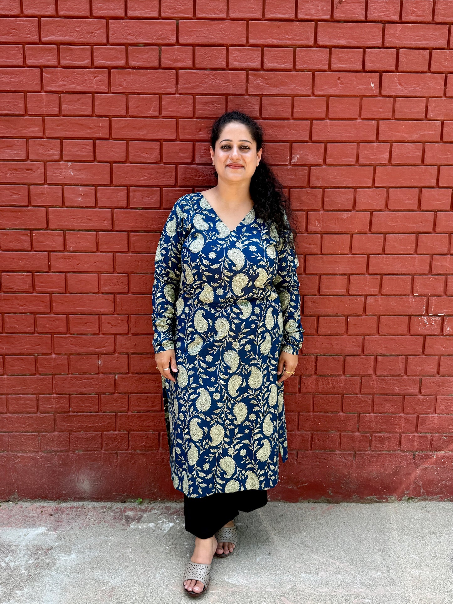 Neel Paisley Kurta