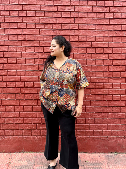 Patch Print shirt ✨