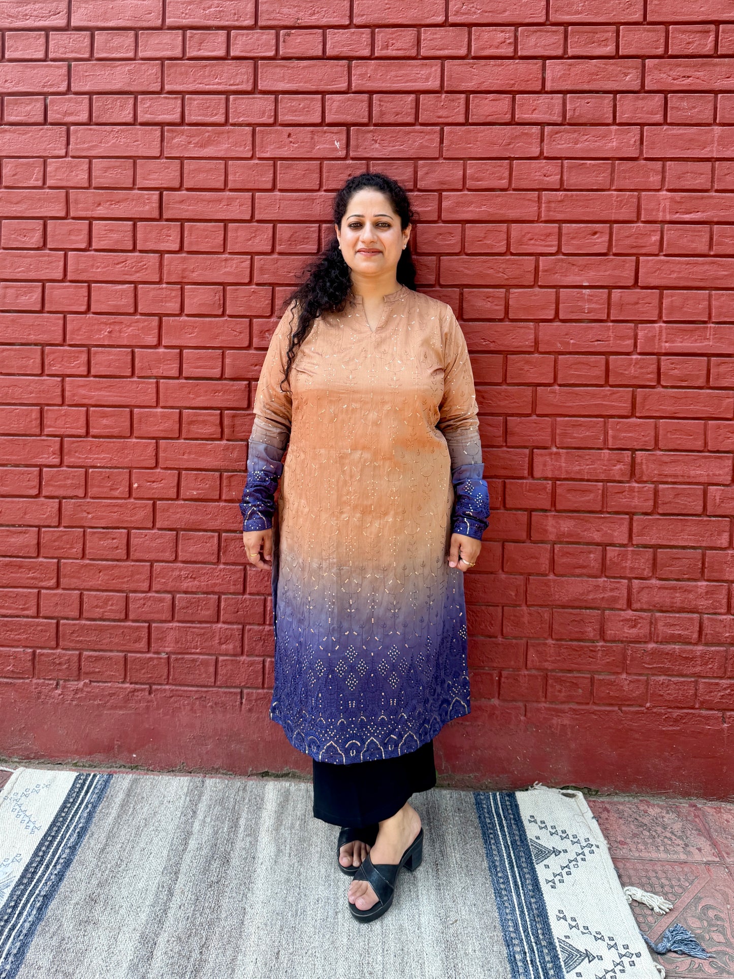 Ombré Neel kurta