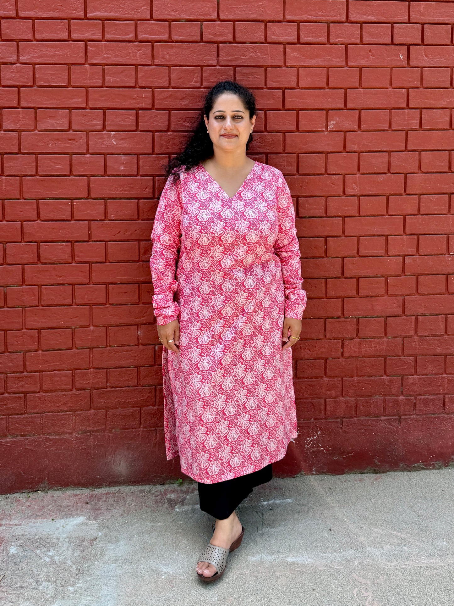 Gulabi Bagh Cotton Kurta