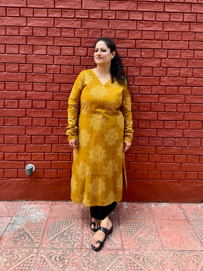 Mustard Yellow Kurta