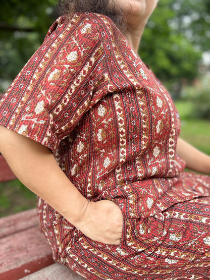 Rust Harmony Printed Co-ord Set