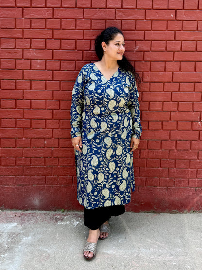 Neel Paisley Kurta