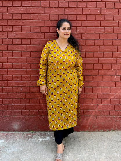 Basanti Phool Kurta