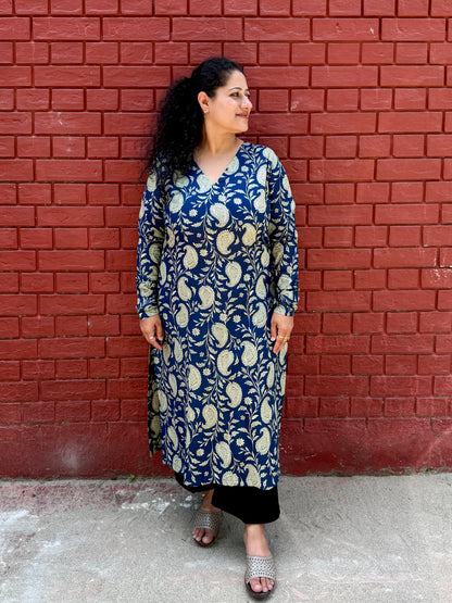 Neel Paisley Kurta
