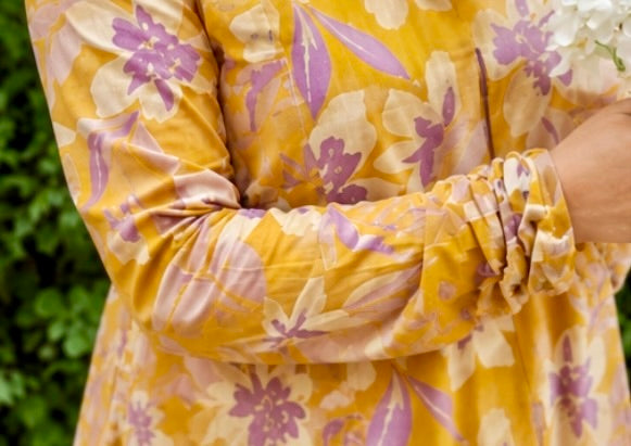 Mustard Meadow A-Line Kurta