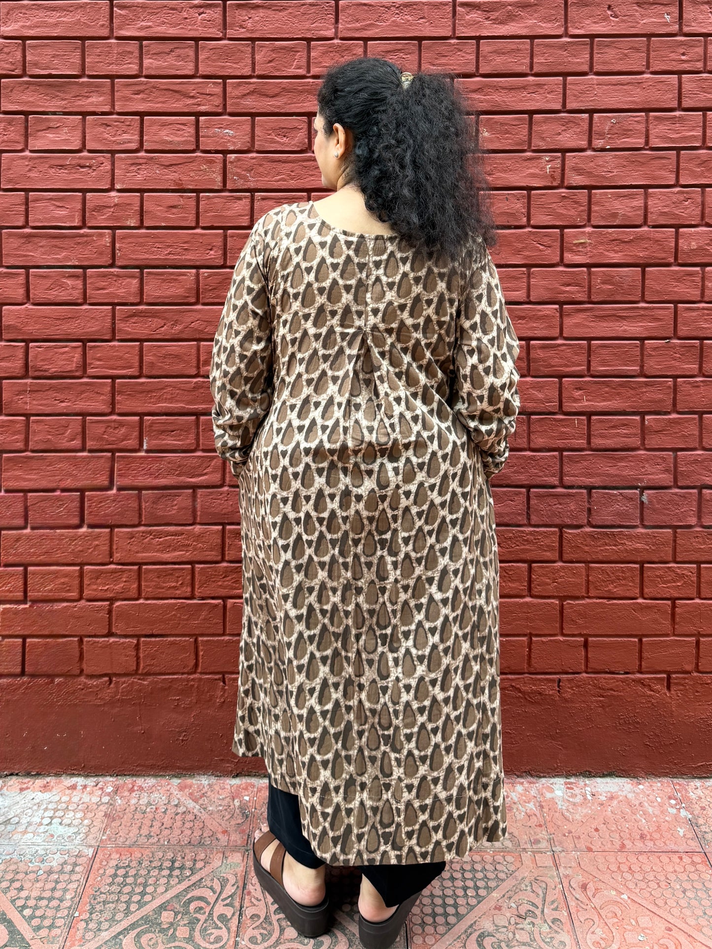 Bagh Rust A-Line Kurta