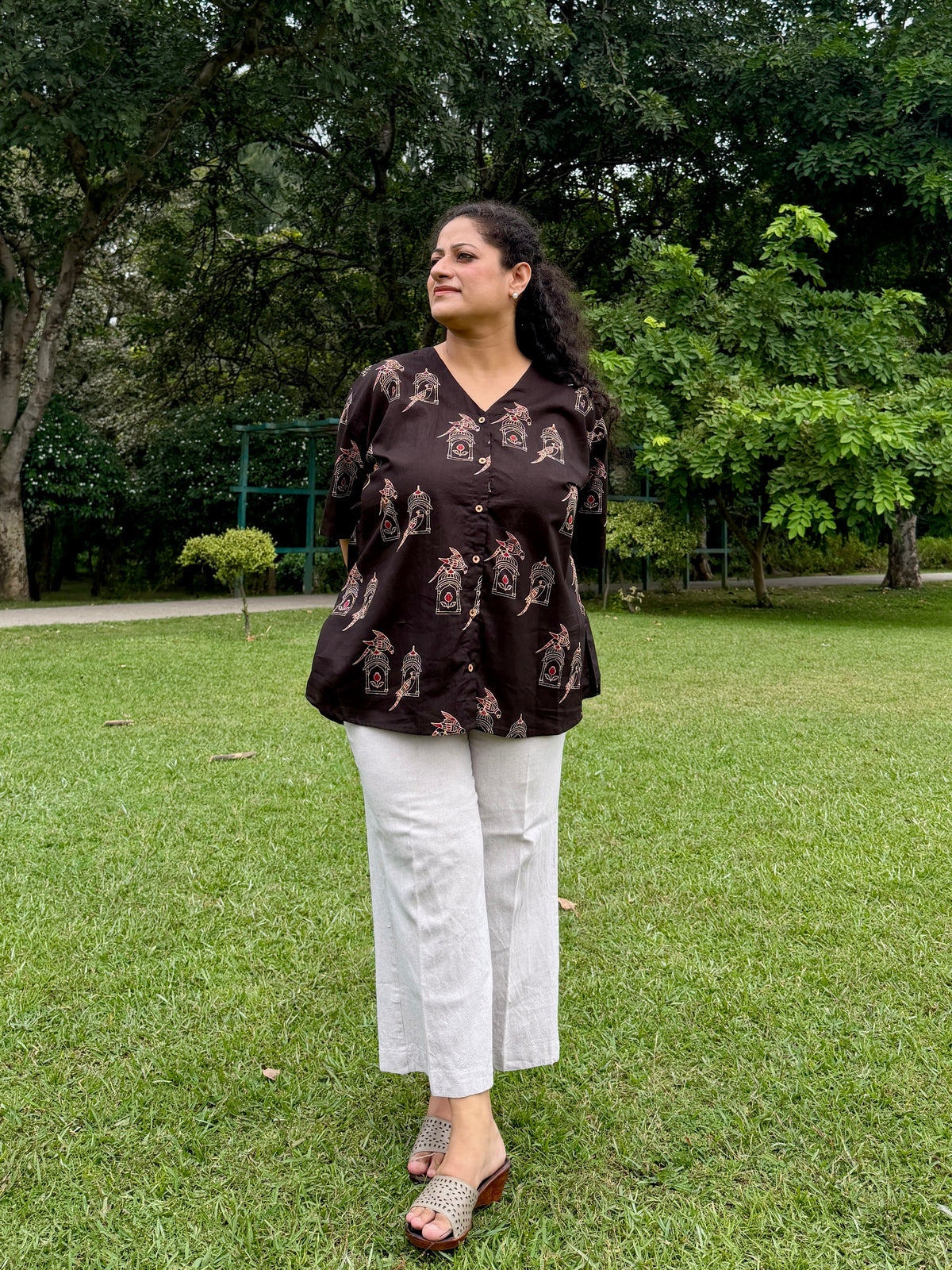 Coffee bird shirt