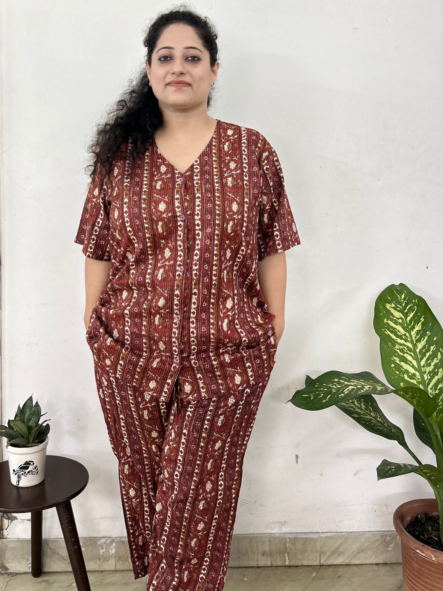 Rust Harmony Printed Co-ord Set