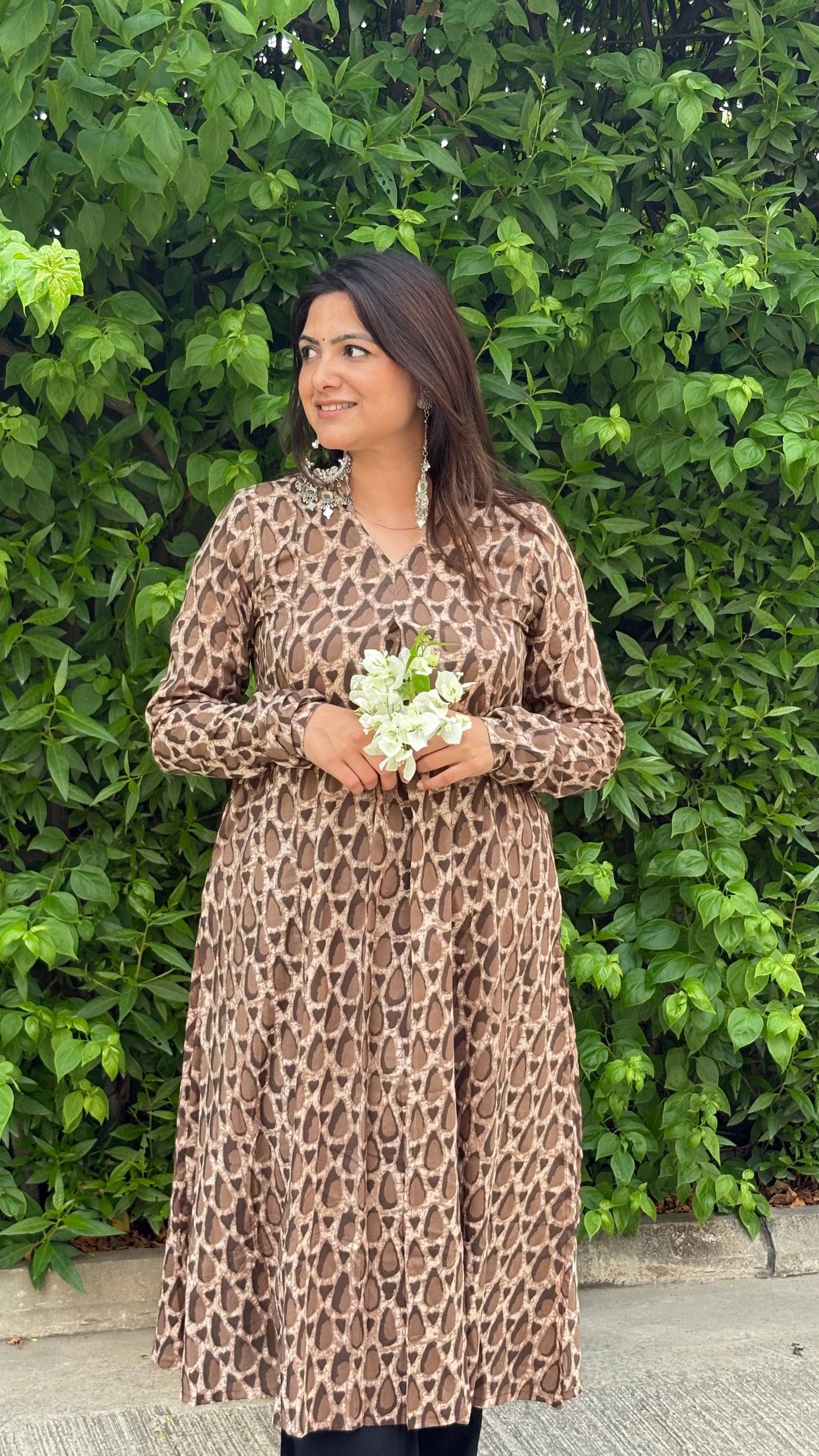 Bagh Rust A-Line Kurta