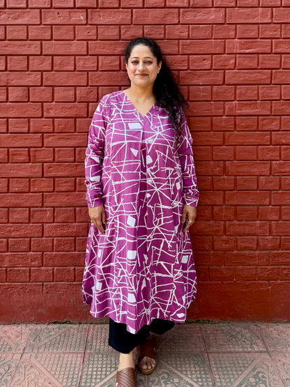 Jamuni Jaal A line kurta