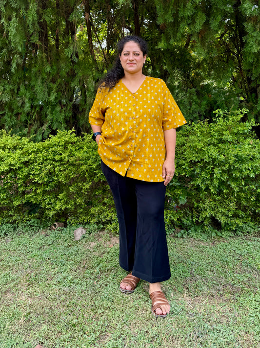 Yellow Butti Anti-Fit Shirt