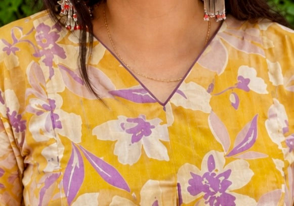 Mustard Meadow A-Line Kurta
