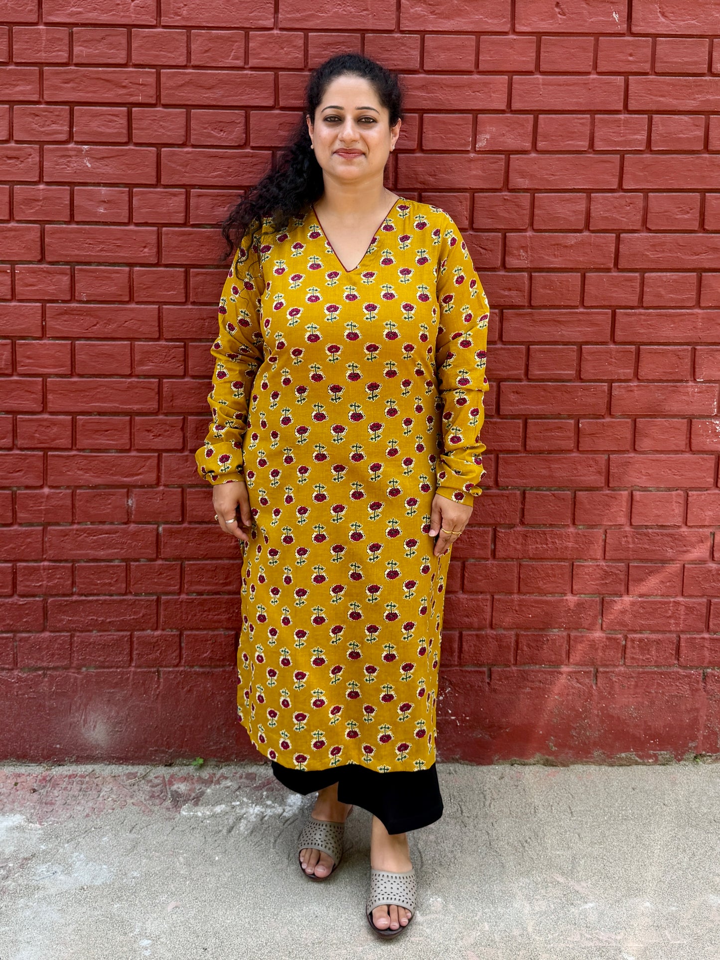 Basanti Phool Kurta