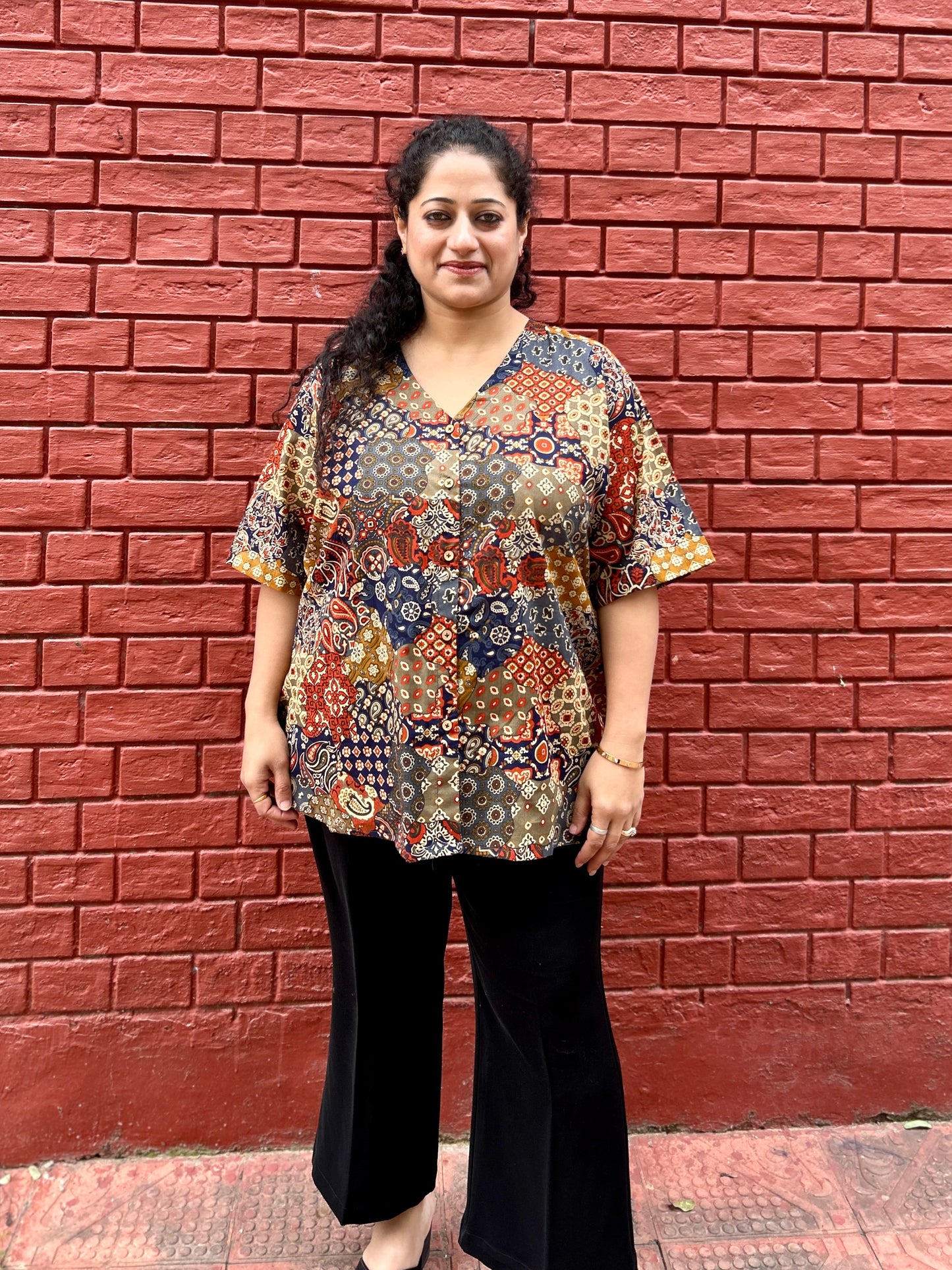 Patch Print shirt ✨