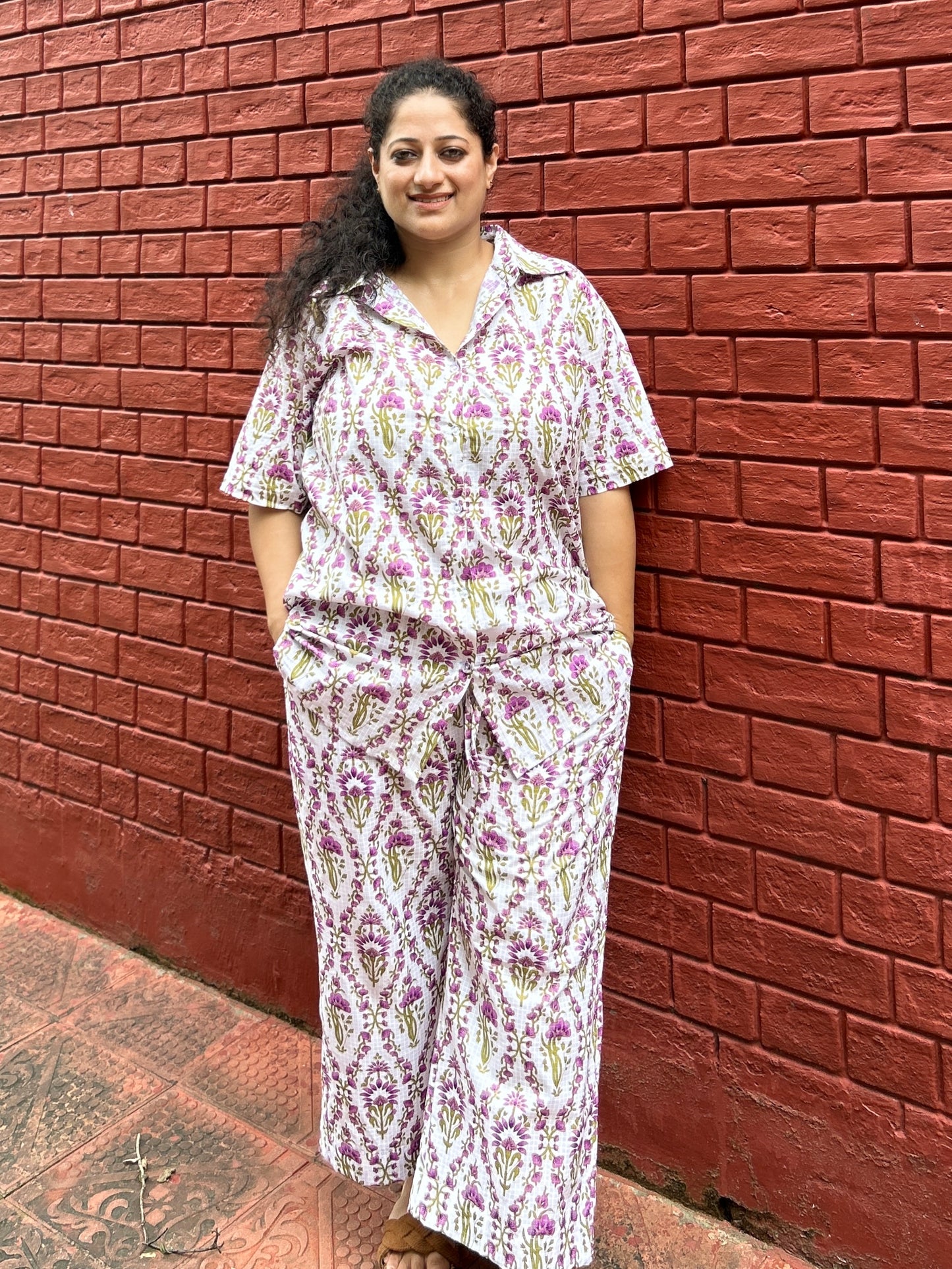 Floral Bliss Cotton Co-ord Set