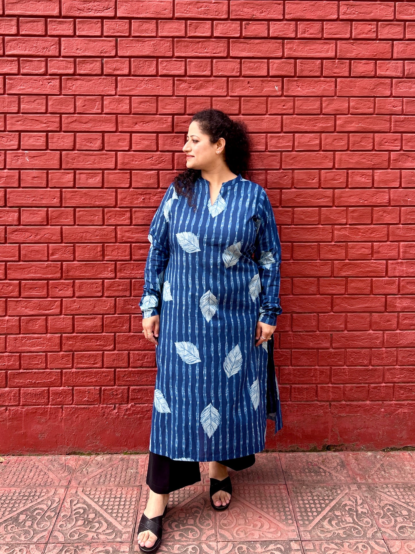 Indigo Leaf Kurta