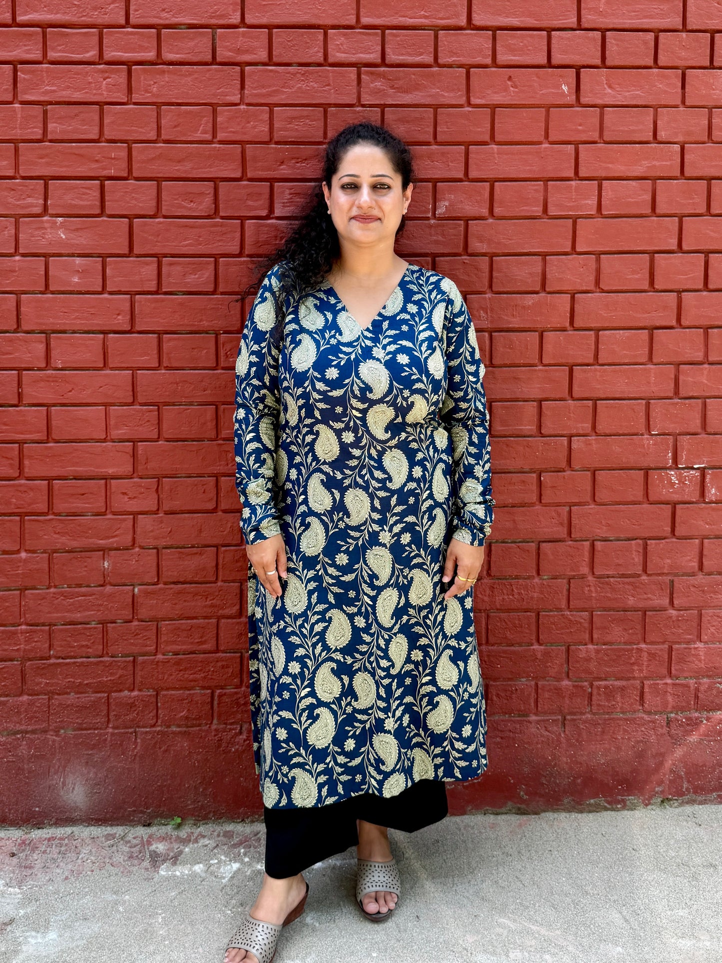 Neel Paisley Kurta