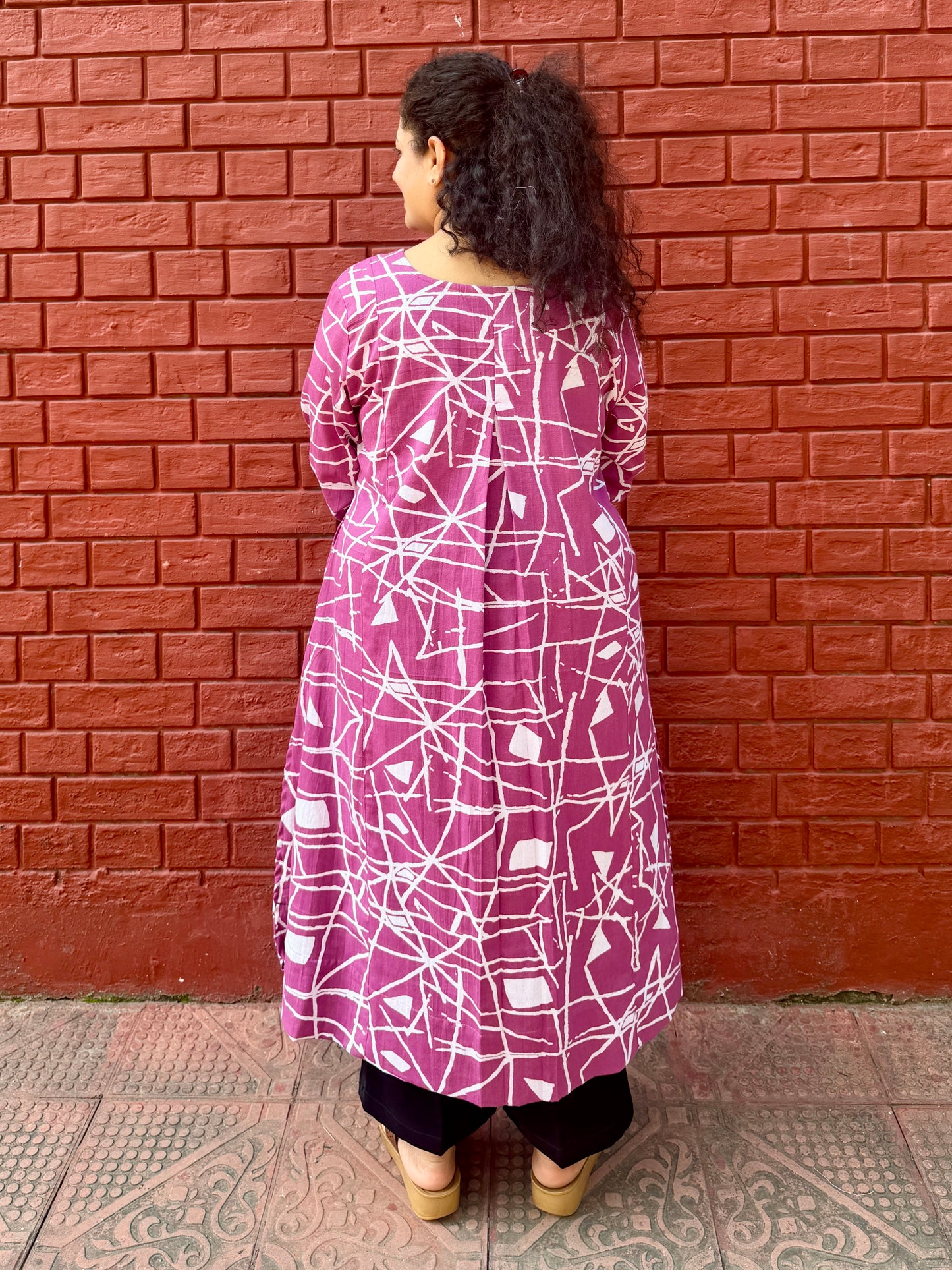 Jamuni Jaal A line kurta