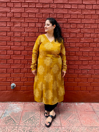 Mustard Yellow Kurta