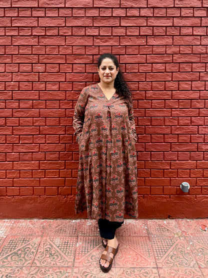 Amber Buta A-Line Cotton Kurta